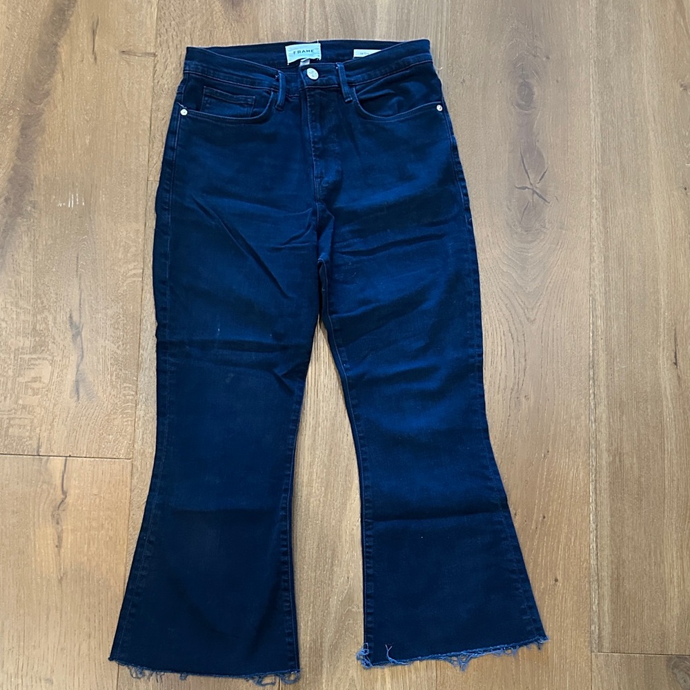 Frame Denim Dark Blue Flare Jeans